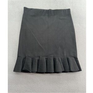 Express Elegant Black Pencil Skirt with Flounce
